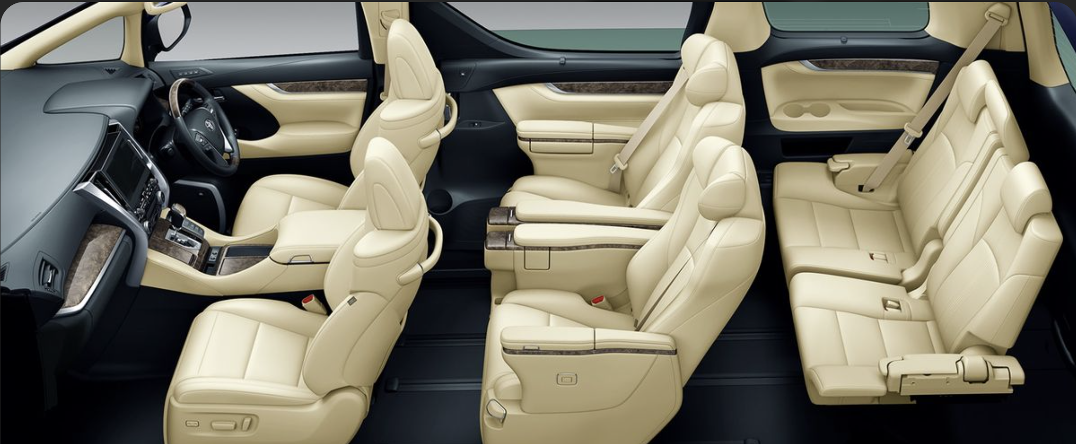 Clean beige interior seating
